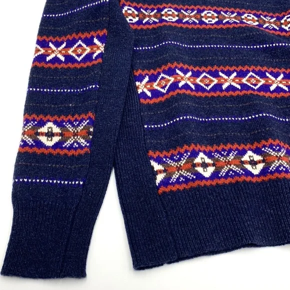 rag & bone Wesley Fair Isle Wool Sweater Size Medium